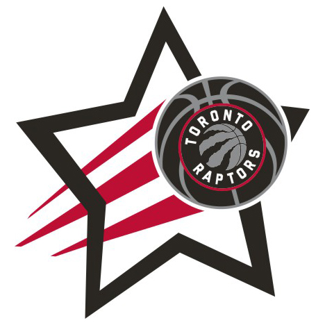 Toronto Raptors Basketball Goal Star logo iron on paper